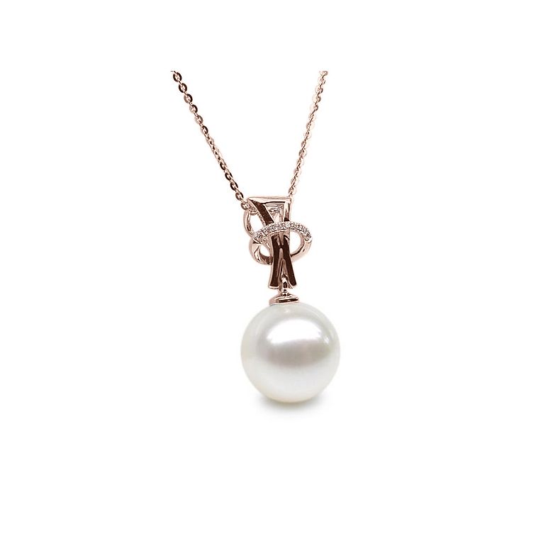 Pendentif XO or rose - 2