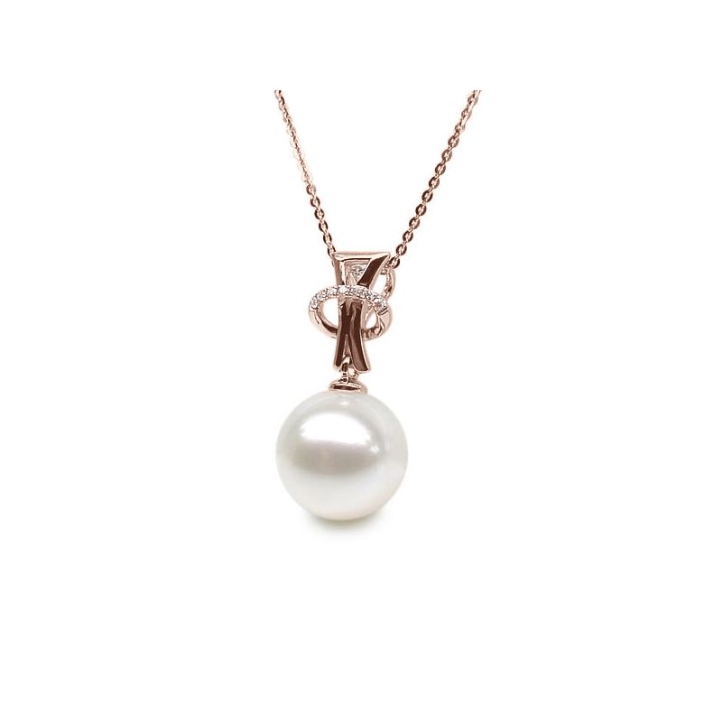 Pendentif XO or rose - 4