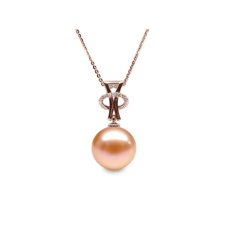Pendentif XO or rose - 8