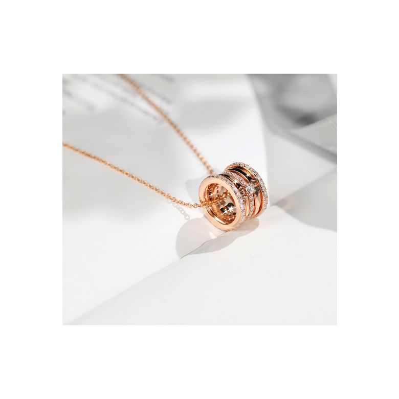 Pendentif mon Chou. Cylindre Or rose et Diamants - 6