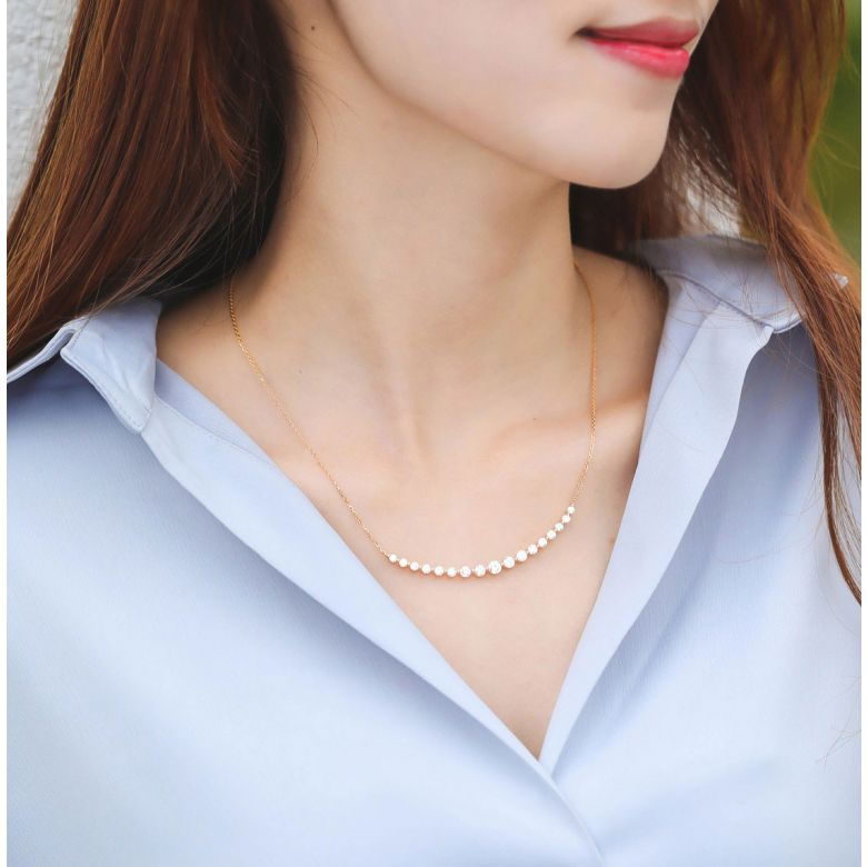 Pendentif Sourire en Or Rose et Diamants I Gemperles - 5