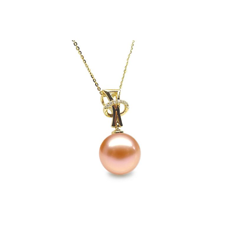 Pendentif XO or jaune - 1