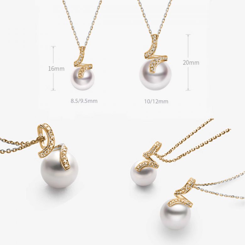 Ondine Pendentif or jaune - 3