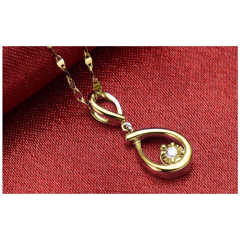 Pendentif lasso en or jaune et diamant - Attrape moi si tu m'aimes - 3