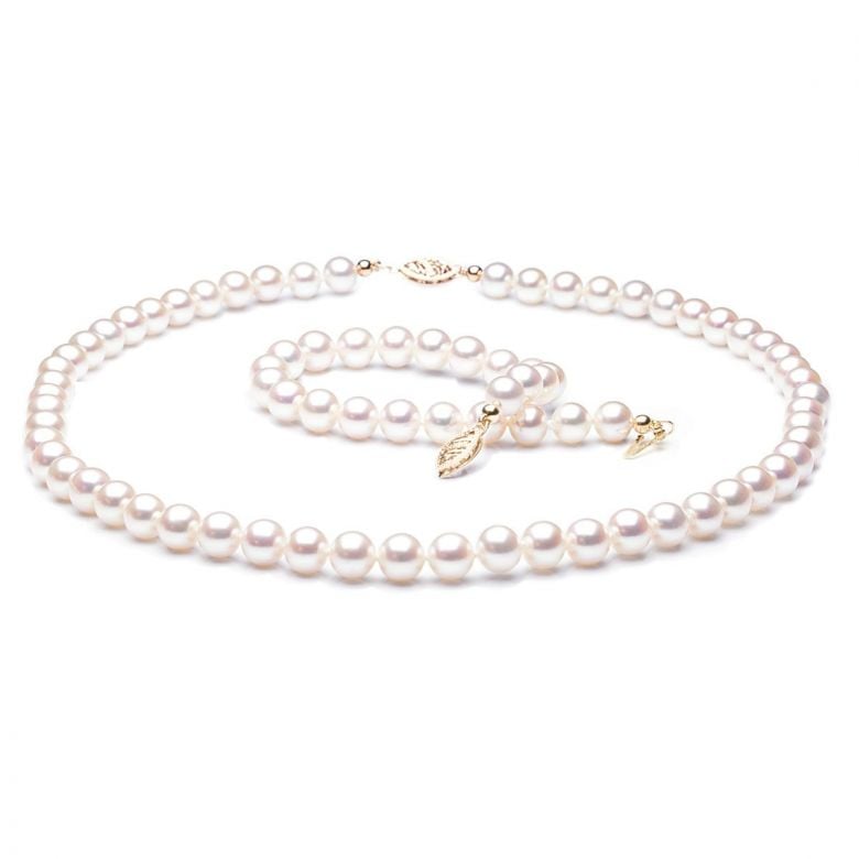 Parure Perles Eau Douce 6.5/7mm, AAA - 1