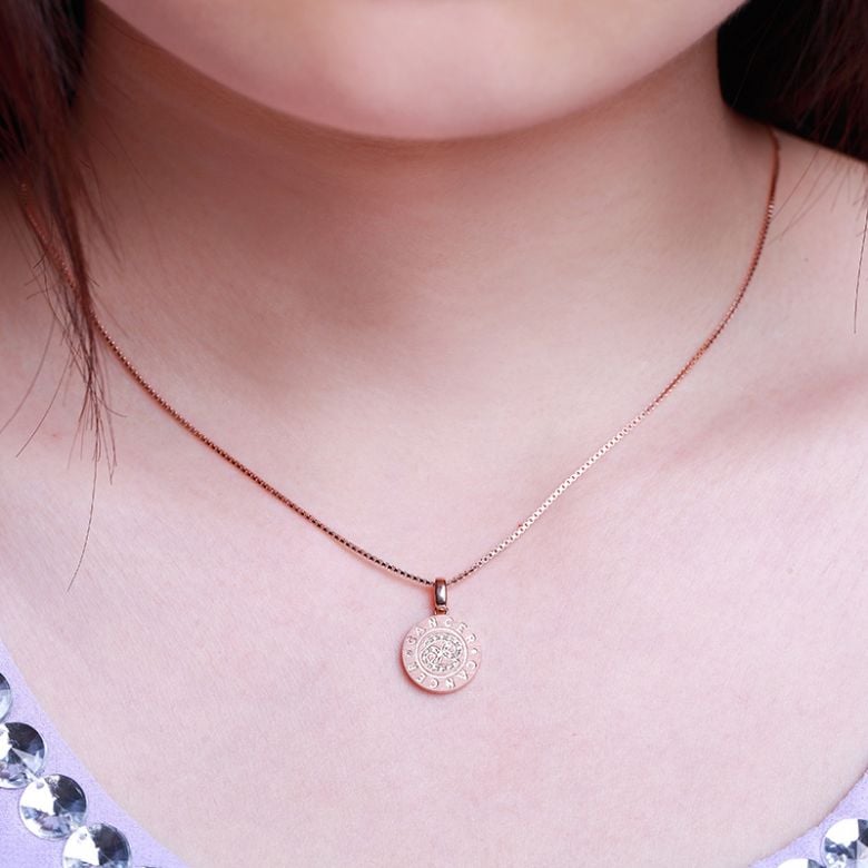 Pendentif Cancer Or rose. Signe du Cancer. Zodiaque - 2
