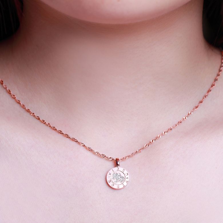 Pendentif Virgo Or rose. Signe de la vierge. Zodiaque - 2