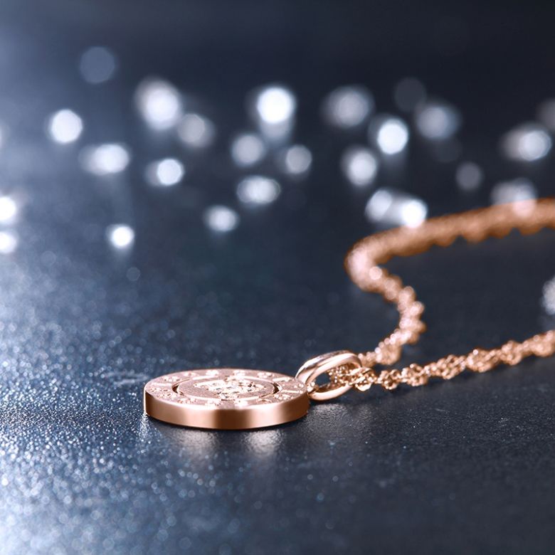 Pendentif Scorpio Or rose. Signe du scorpion. Zodiaque - 4