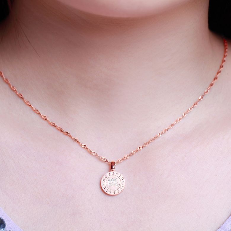 Pendentif Scorpio Or rose. Signe du scorpion. Zodiaque - 2