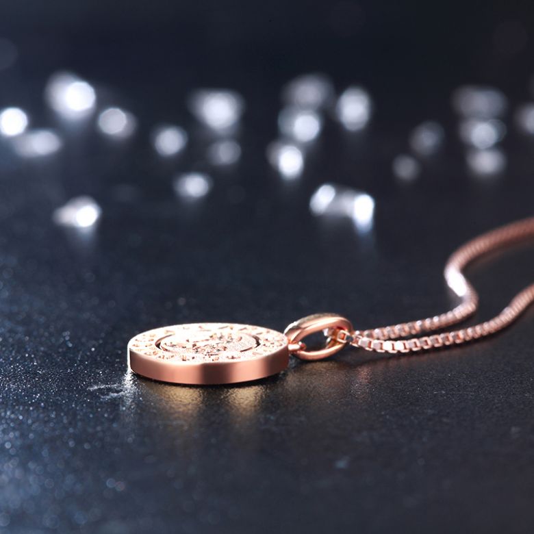 Pendentif Capricorn Or rose. Signe du capricorne. Zodiaque - 6