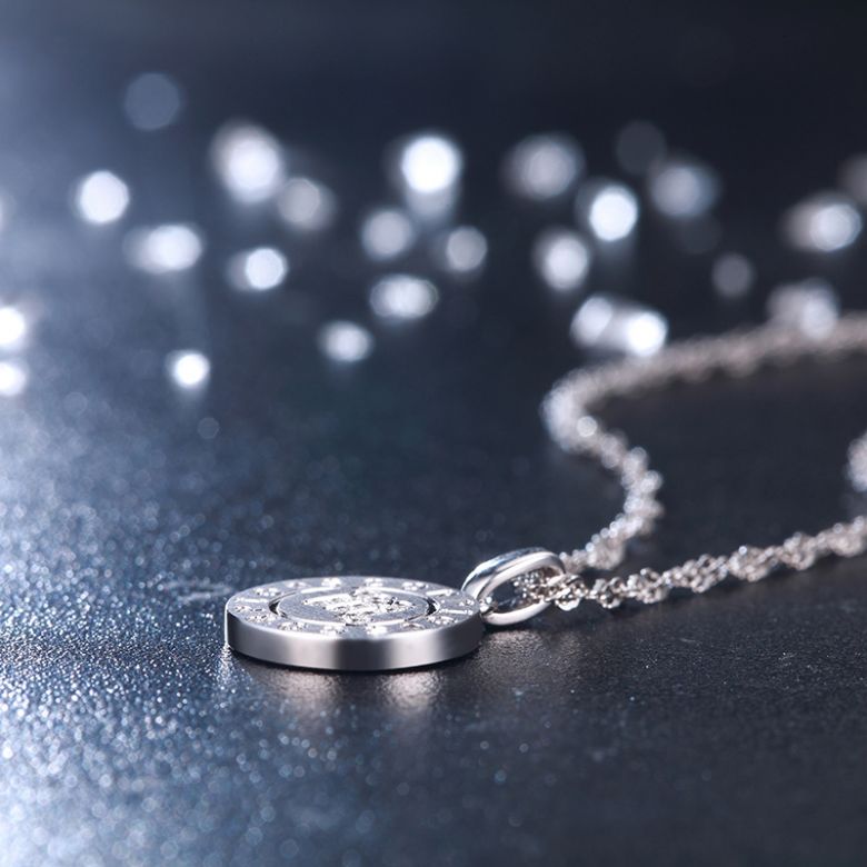 Pendentif Scorpio Or blanc. Signe du scorpion. Zodiaque - 4