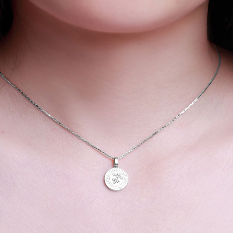 Pendentif Sagittarius Or blanc. Signe du sagittaire. Zodiaque - 2