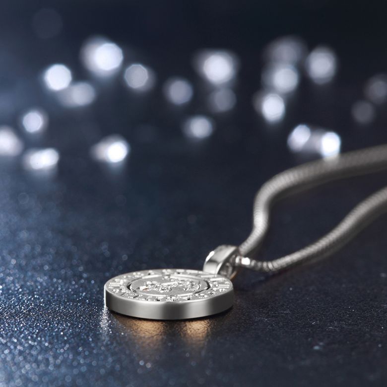 Pendentif Sagittarius Or blanc. Signe du sagittaire. Zodiaque - 6