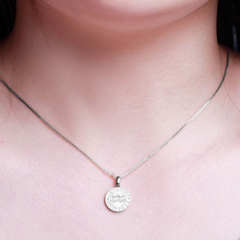 Pendentif Aquarius Or blanc. Signe du verseau. Zodiaque - 2