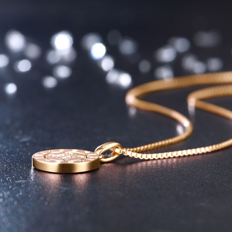 Pendentif Gemini Or jaune. Signe des gémeaux. Zodiaque - 4