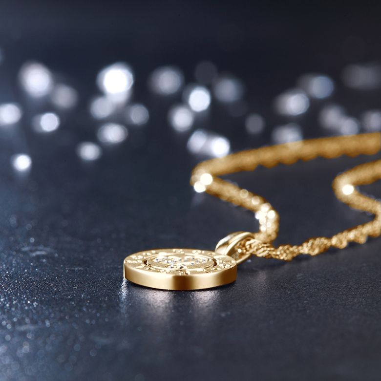 Pendentif Leo Or jaune. Signe du Lion. Zodiaque - 5