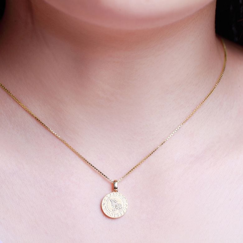 Pendentif Capricorn Or jaune. Signe du capricorne. Zodiaque - 2