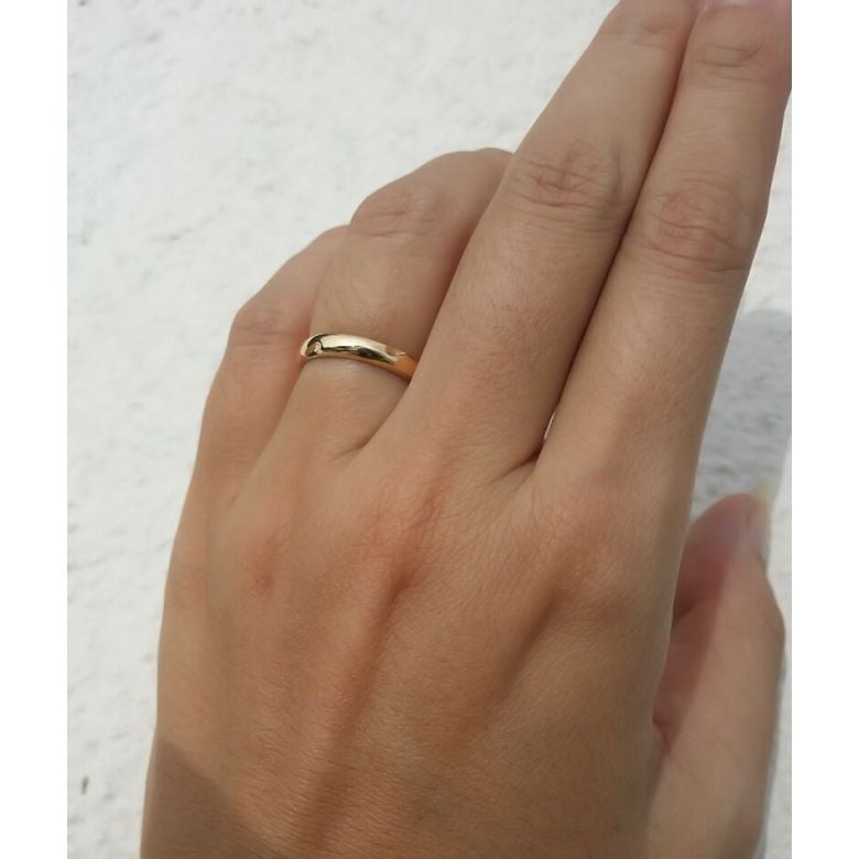 Alliance en or ronde - Alliance Femme Or jaune - Diamant - 2