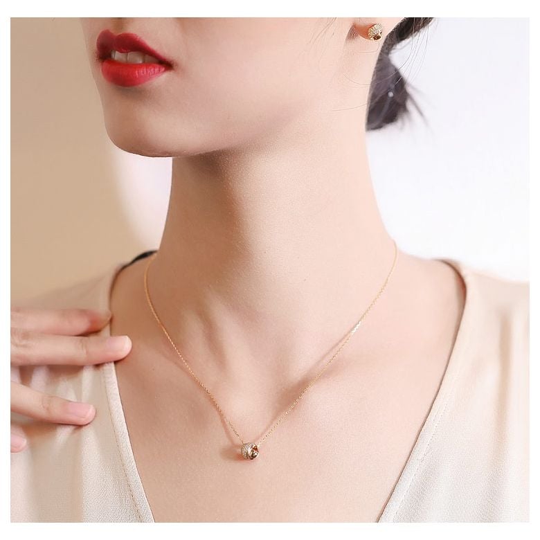 Pendentif Il était une fois... Nous - Noeud Or Jaune, Diamants I Gemperles - 2