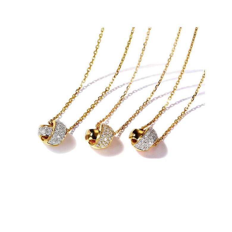 Pendentif Il était une fois... Nous - Noeud Or Jaune, Diamants I Gemperles - 4