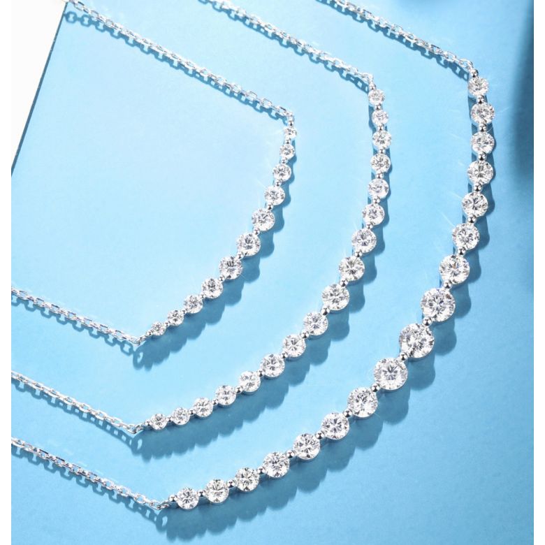 Pendentif Sourire en Or blanc et Diamants I Gemperles - 1