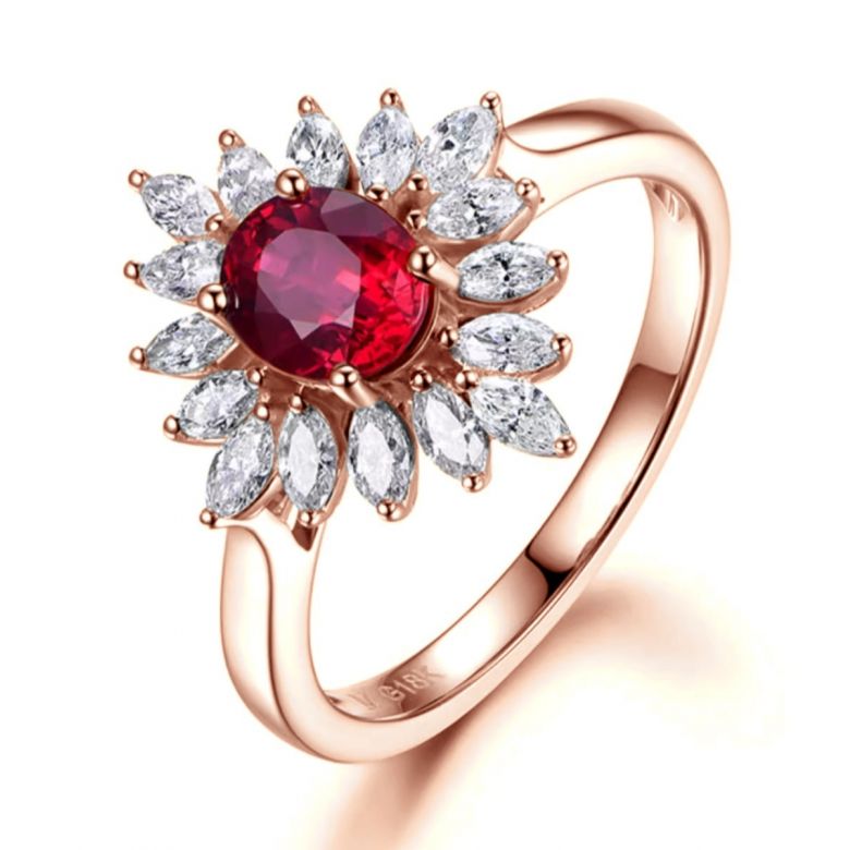 Bague Équinoxe Or rose - 1