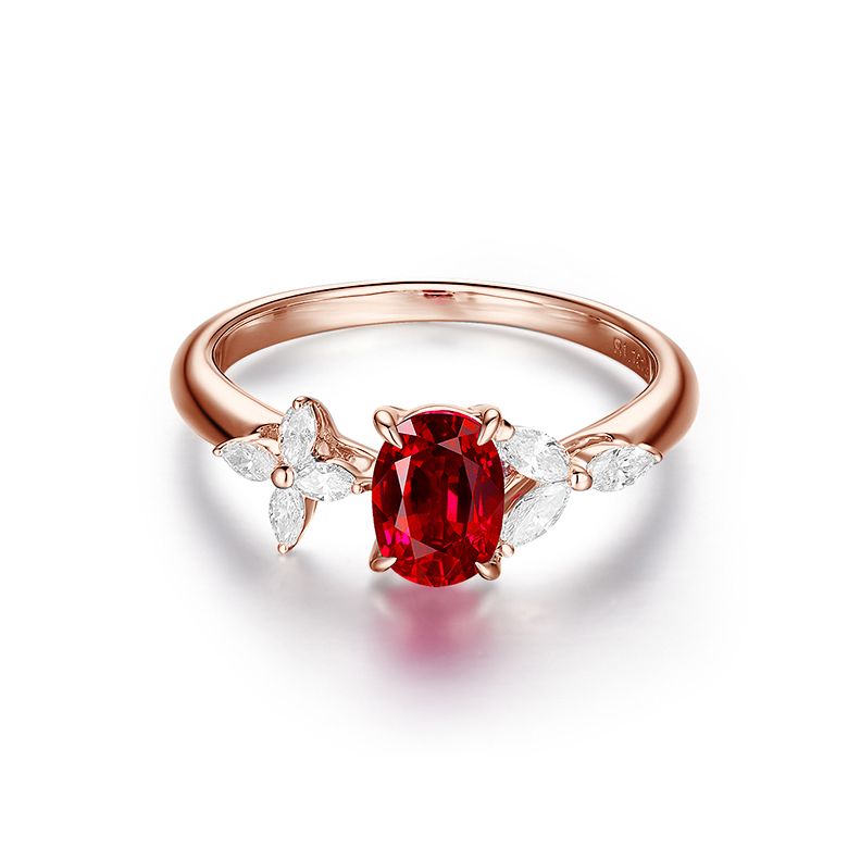 Bague La Esmeralda Rubis Or rose Diamants - 2