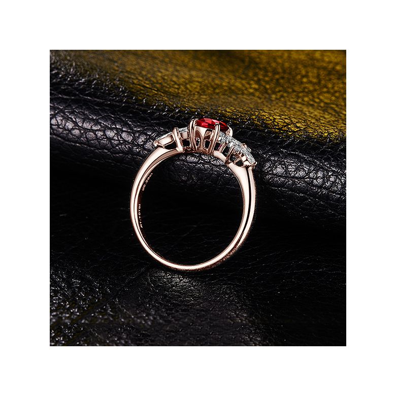 Bague La Esmeralda Rubis Or rose Diamants - 7