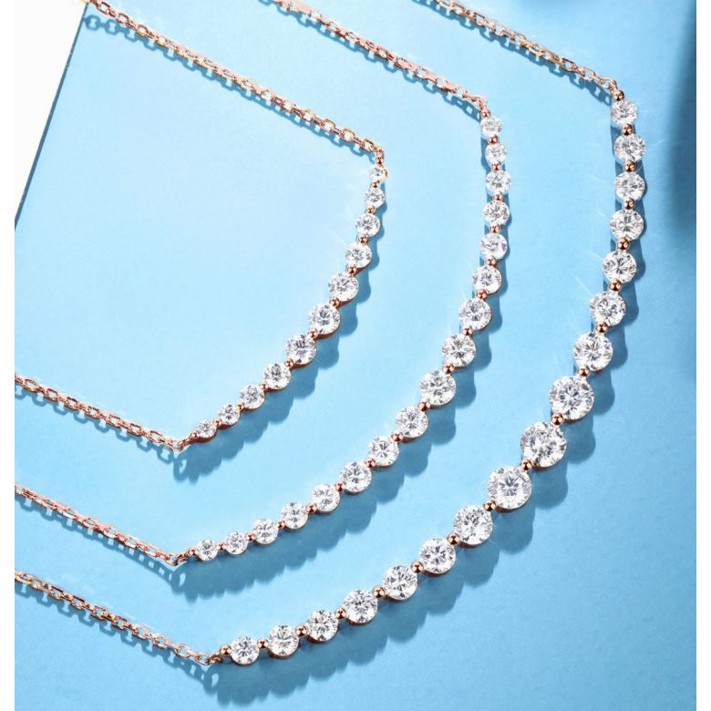 Pendentif Sourire en Or Rose et Diamants I Gemperles - 1
