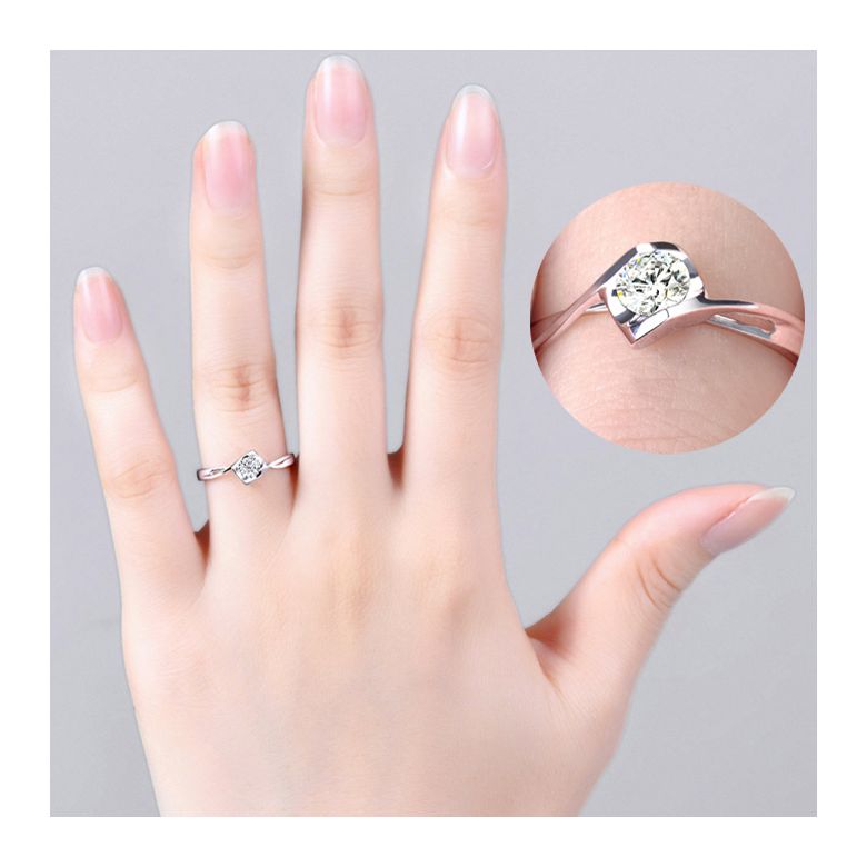 Solitaire Diamant 0.15 Carat - Victor Hugo, A Jeanne Platine | Gemperles - 4
