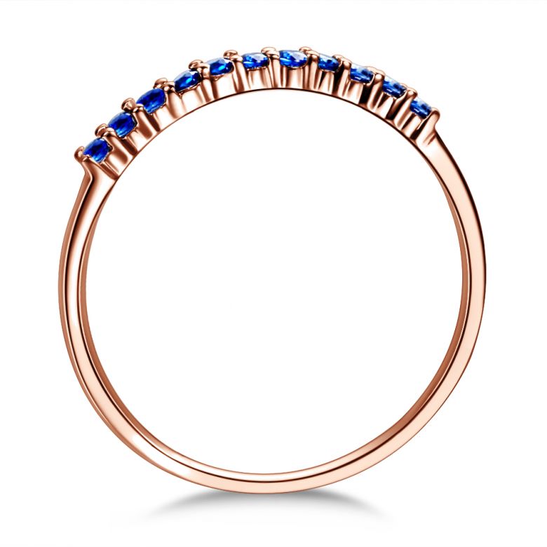 Anneau Or rose 18 carats, Saphir I Pretty little stars I Gemperles  - 2