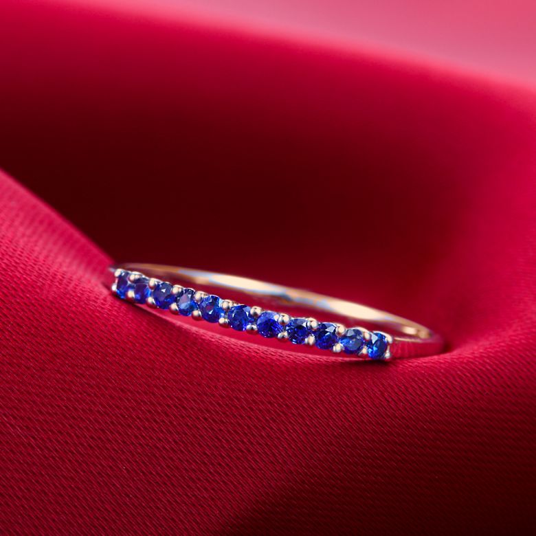 Anneau Or rose 18 carats, Saphir I Pretty little stars I Gemperles  - 3
