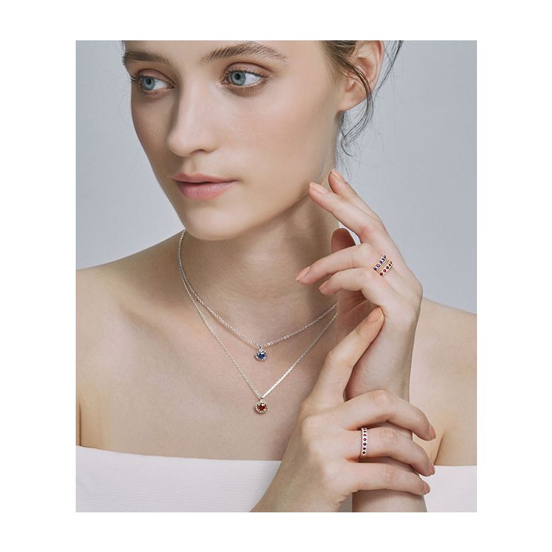Bague saphir - Tempietto - Or rose, diamant, saphir - 13