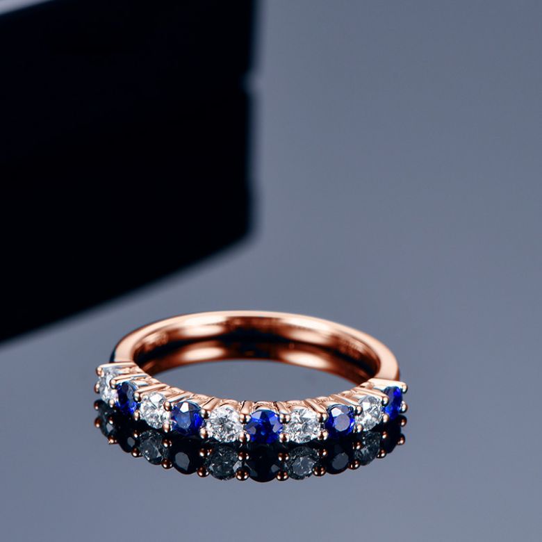 Bague Michèle Morgan or rose - 3