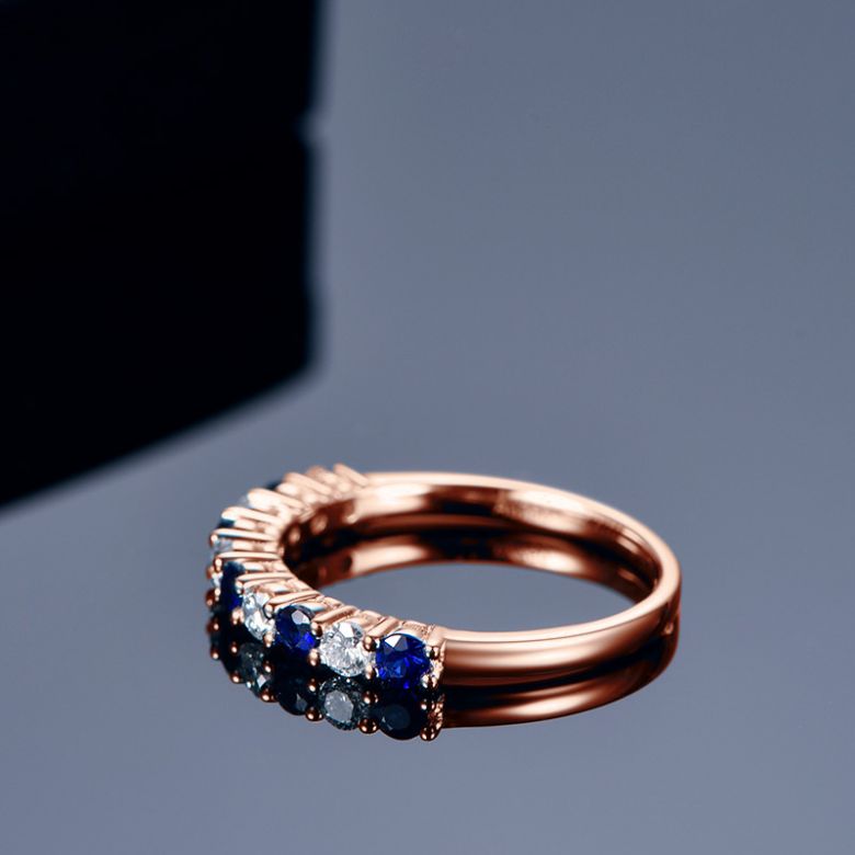 Bague Michèle Morgan or rose - 4