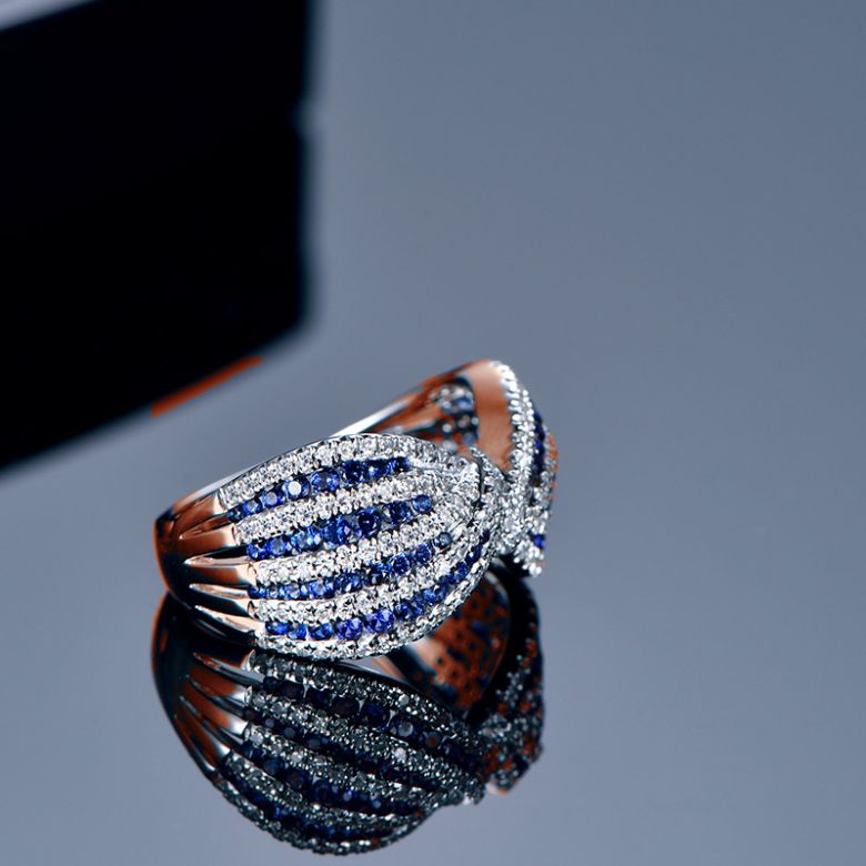 Bague Colombo or rose - 5