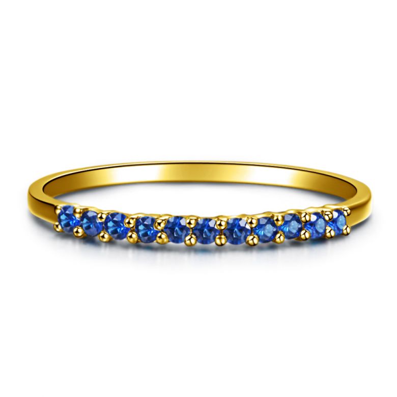 Anneau Or jaune 18 carats, Saphir I Pretty little stars I Gemperles  - 1