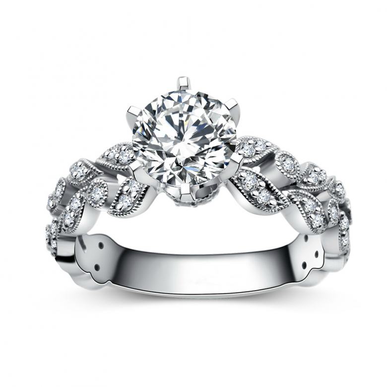 Bague Arthur Rimbaud - Sensation - Or Blanc & Diamants | Gemperles - 3