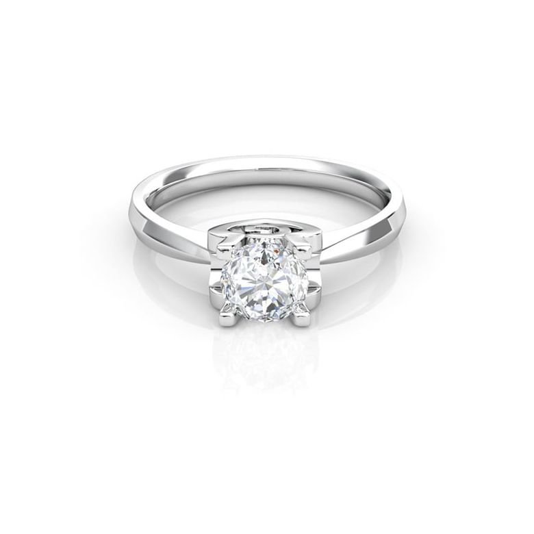 Bague prénom - Lettre G - Diamant, platine | Gemperles - 3