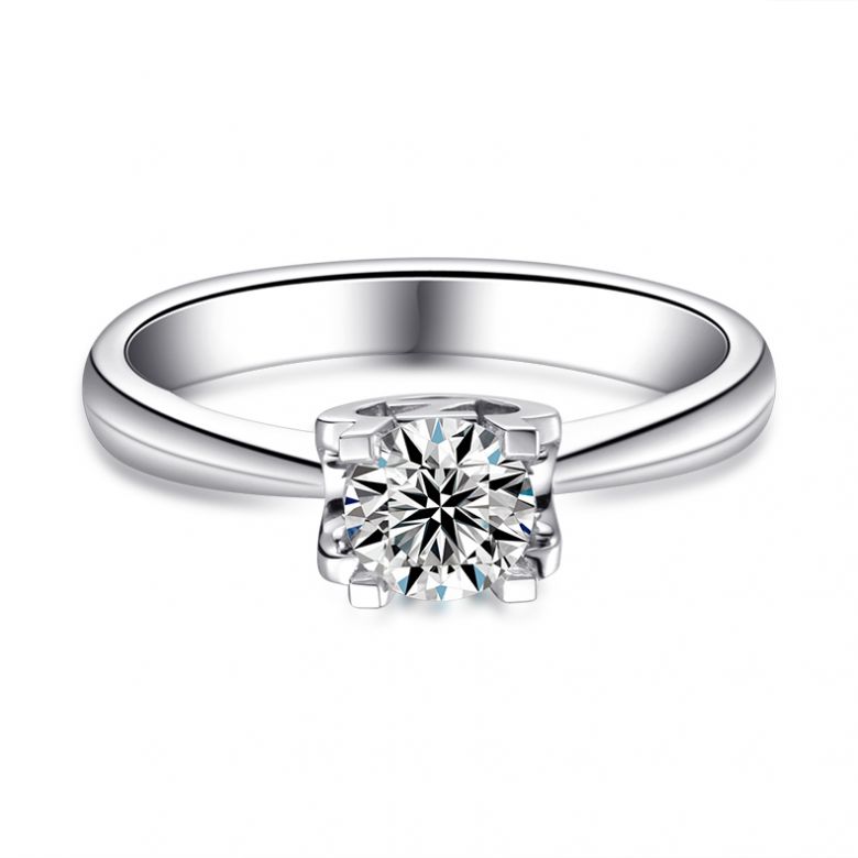 Bague lettre Z en or blanc et diamant 0.25ct | Gemperles - 3