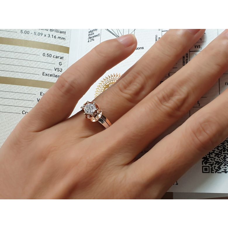 Bague Louis Aragon - Nous Dormirons Ensemble - Or Blanc, Rose | Gemperles - 4