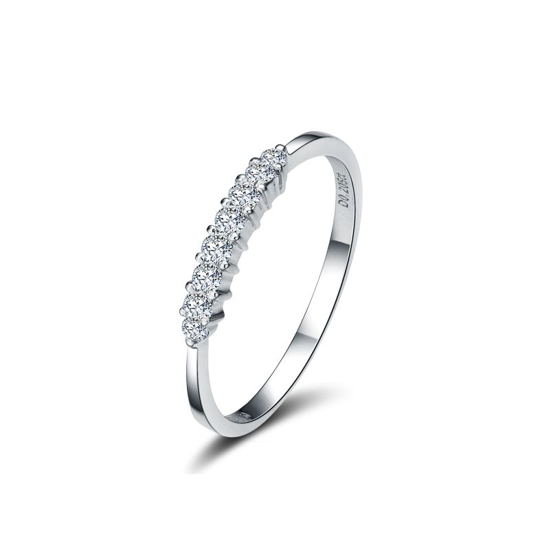 Bague fiançaille - Bague en platine PT950 - Diamants 0.20ct - 1