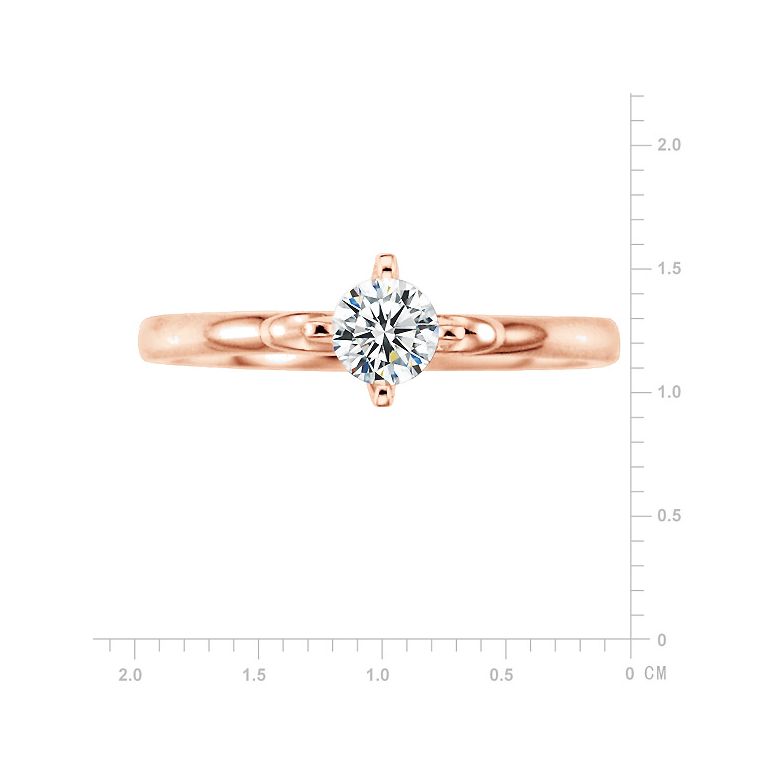 Solitaire Diamant Griffe Weston - Bague Fiancaille en Or Rose | Gemperles - 2