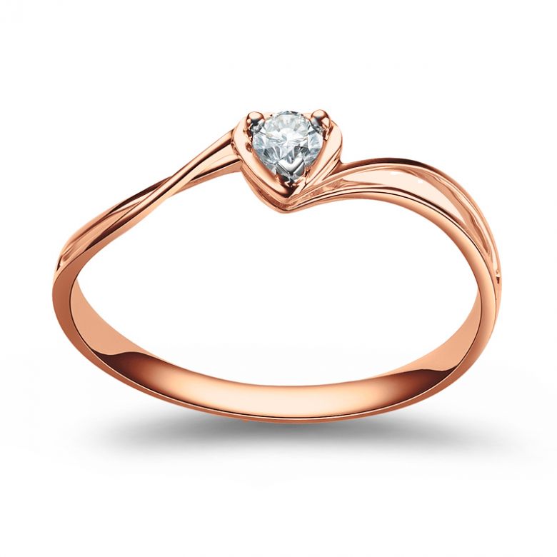 Solitaire Diamant Or Rose - J'ai Dit à Mon Cœur - Alfred De Musset | Gemperles - 3