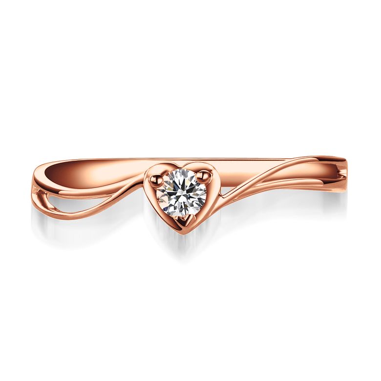 Solitaire Diamant Or Rose - J'ai Dit à Mon Cœur - Alfred De Musset | Gemperles - 5