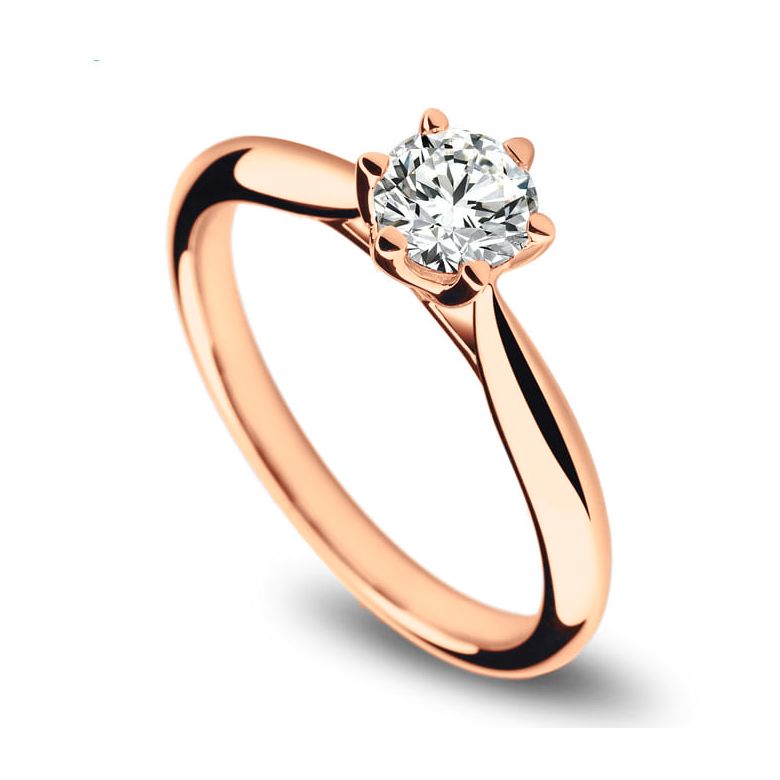 Solitaire Or Rose, Diamant 0.25ct - L'Amour - Adélaïde DUFRÉNOY | Gemperles - 1