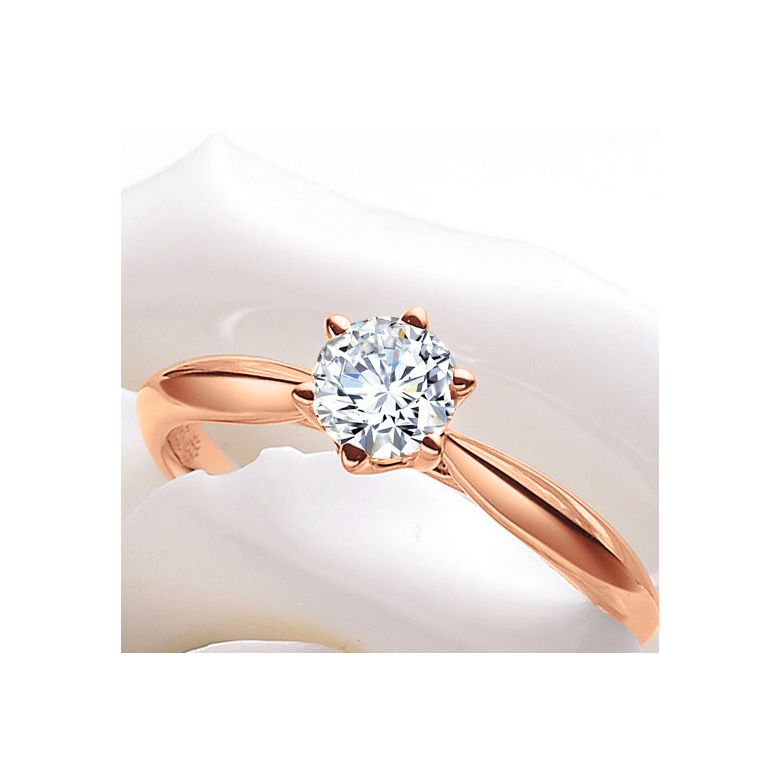 Solitaire Or Rose, Diamant 0.25ct - L'Amour - Adélaïde DUFRÉNOY | Gemperles - 3