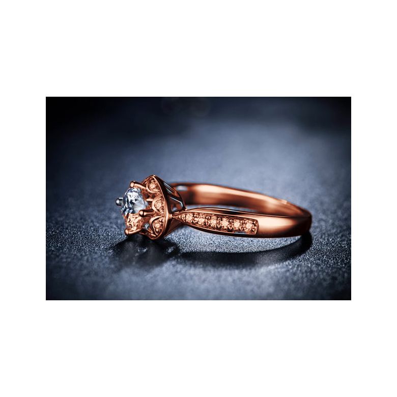 Bague Solitaire Your Best Friend - Or Rose 18 Carats & Diamants | Gemperles - 4