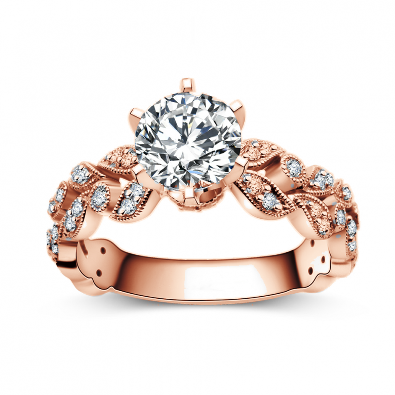 Bague Arthur Rimbaud - Sensation - Or Rose & Diamants | Gemperles - 3