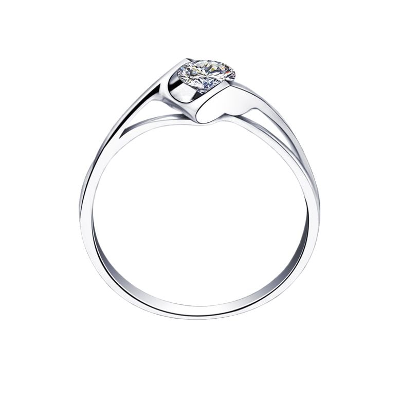 Solitaire Diamant Or blanc. Victor Hugo, A Jeanne | Gemperles - 1